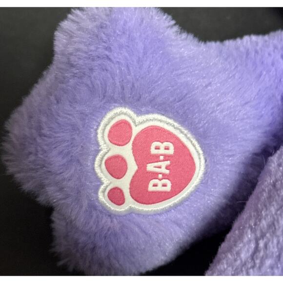 Build-A-Bear Workshop Violet Frog Plush Purple Soft Toy Stuffed Animal Sound - Picture 5 of 6